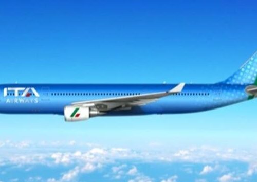 Ita Airways, gli aerei saranno azzurri con tricolore.